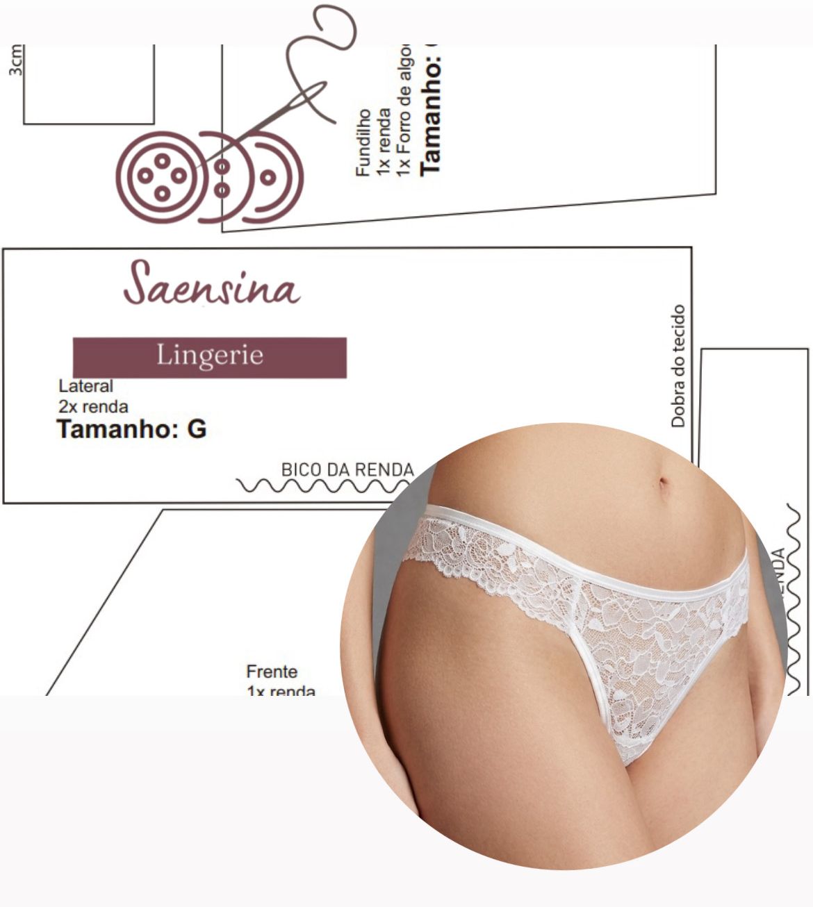 Calcinha Luana P ao GG ref 002